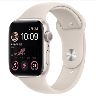Apple Watch SE2 44mm GPSモデル シルバーアルミニウムケース/ホワイトスポーツバンド MNK23J/A